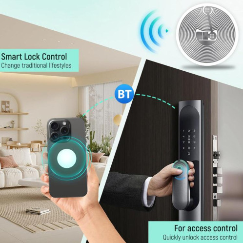 Étiquettes NFC autocollantes avec puce Fudan F08, étiquettes RFID HF, taille : 30 x 15 mm, papier couché SR52021576-06